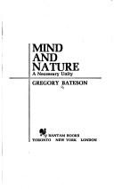 Mind and nature : a necessary unity /