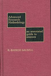 Advanced research methodology : an annotated guide to sources /