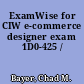 ExamWise for CIW e-commerce designer exam 1D0-425 /