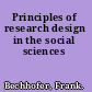 Principles of research design in the social sciences