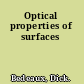 Optical properties of surfaces