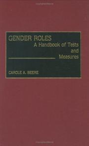Gender roles : a handbook of tests and measures /