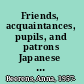 Friends, acquaintances, pupils, and patrons Japanese intellectual life in the late eighteenth century : a prosopographical approach /