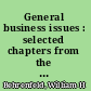 General business issues : selected chapters from the Accountant's business manual /