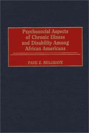 Psychosocial aspects of chronic illness and disability among African Americans /