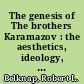 The genesis of The brothers Karamazov : the aesthetics, ideology, and psychology of text making /