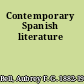 Contemporary Spanish literature