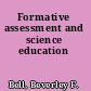 Formative assessment and science education