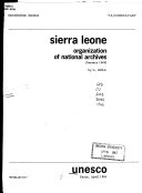 Sierra Leone : organization of national archives, January 1966 /