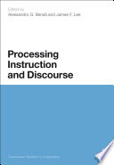 Processing instruction and discourse