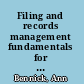 Filing and records management fundamentals for the small business /