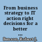 From business strategy to IT action right decisions for a better bottom line /