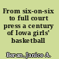 From six-on-six to full court press a century of Iowa girls' basketball /