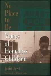 No place to be : voices of homeless children /