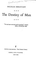 The destiny of man. /