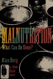 Malnutrition : what can be done? : lessons from World Bank experience /