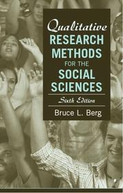 Qualitative research methods for the social sciences /