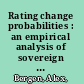 Rating change probabilities : an empirical analysis of sovereign ratings /