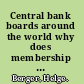 Central bank boards around the world why does membership size differ? /