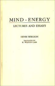 Mind-energy : lectures and essays /