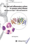 Pro- and anti-inflammatory actions in coronary artery disease : with focus on CD56 + T cells and Annexin A1 /
