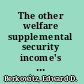 The other welfare supplemental security income's role in America's social policy /