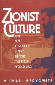 Zionist culture and West European Jewry before the First World War /