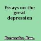 Essays on the great depression