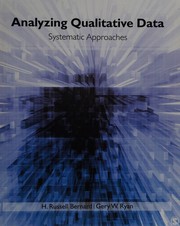 Analyzing qualitative data : systematic approaches /