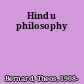 Hindu philosophy