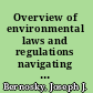 Overview of environmental laws and regulations navigating the green maze /