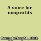 A voice for nonprofits