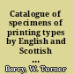 Catalogue of specimens of printing types by English and Scottish printers and founders, 1665-1830 /