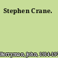 Stephen Crane.