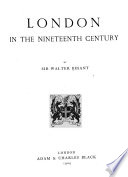 London in the nineteenth century /