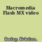 Macromedia Flash MX video