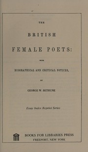 The British female poets: with biographical and critical notices