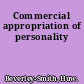 Commercial appropriation of personality