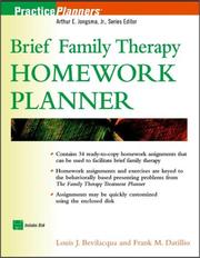 Brief family therapy homework planner /
