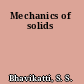 Mechanics of solids