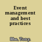 Event management and best practices