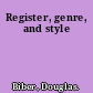 Register, genre, and style