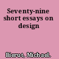 Seventy-nine short essays on design