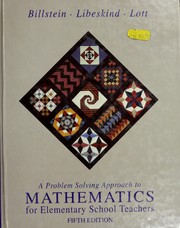 A problem solving approach to mathematics for elementary school teachers /