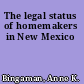The legal status of homemakers in New Mexico