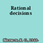 Rational decisions