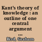 Kant's theory of knowledge : an outline of one central argument in the Critique of pure reason /