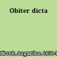 Obiter dicta