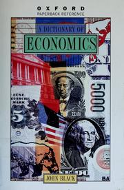 A dictionary of economics /