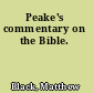 Peake's commentary on the Bible.